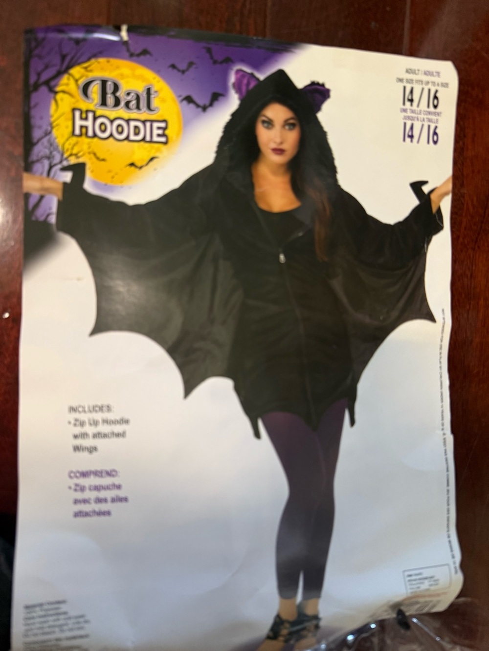 New Bat costume - Halloween Jacket with wings and ears - sexy.